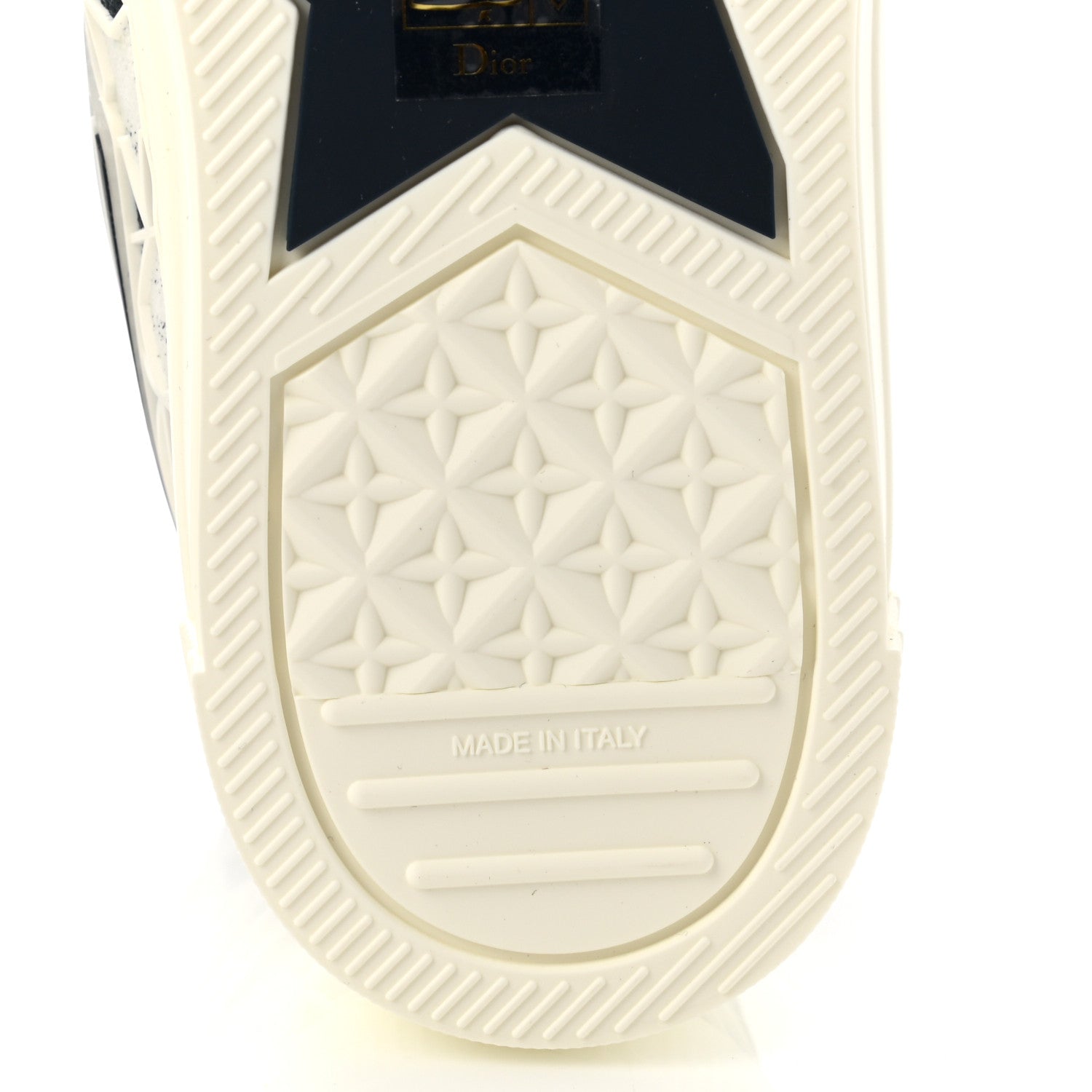 Christian Dior Canvas Embroidered Womens Walk'n' Dior Star High Top Sneakers 37.2 White Navy 6 of 9