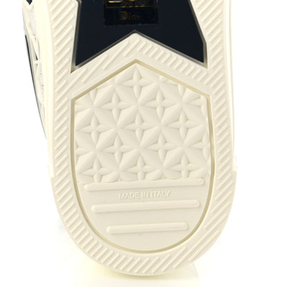 Christian Dior Canvas Embroidered Womens Walk'n' Dior Star High Top Sneakers 37.2 White Navy 6 of 9