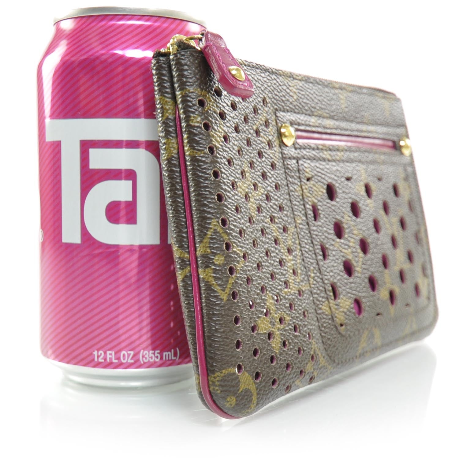 Louis Vuitton Monogram Perforated Pochette Plat Fuchsia 3 of 8