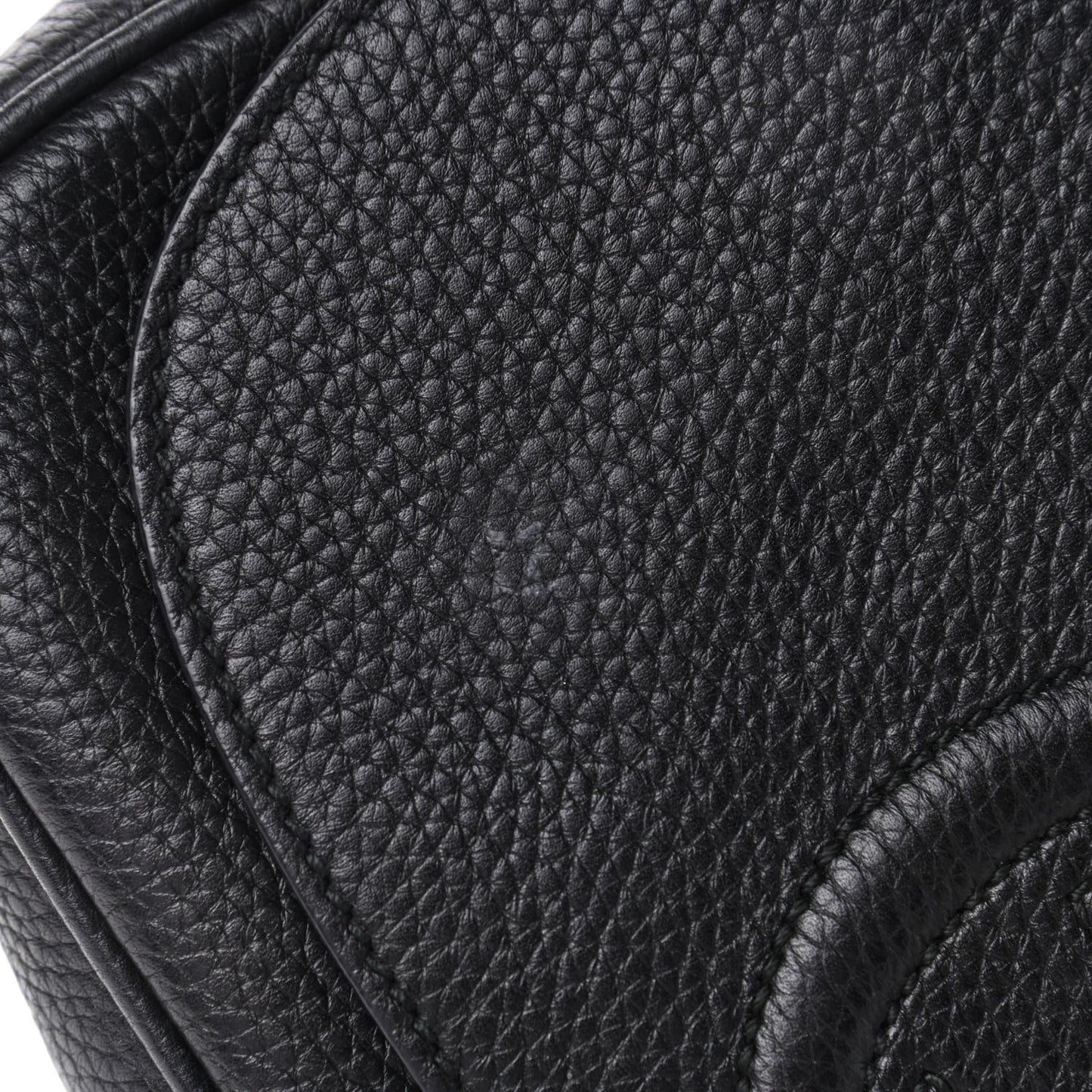 Pebbled Calfskin Medium Soho Flap Crossbody Black