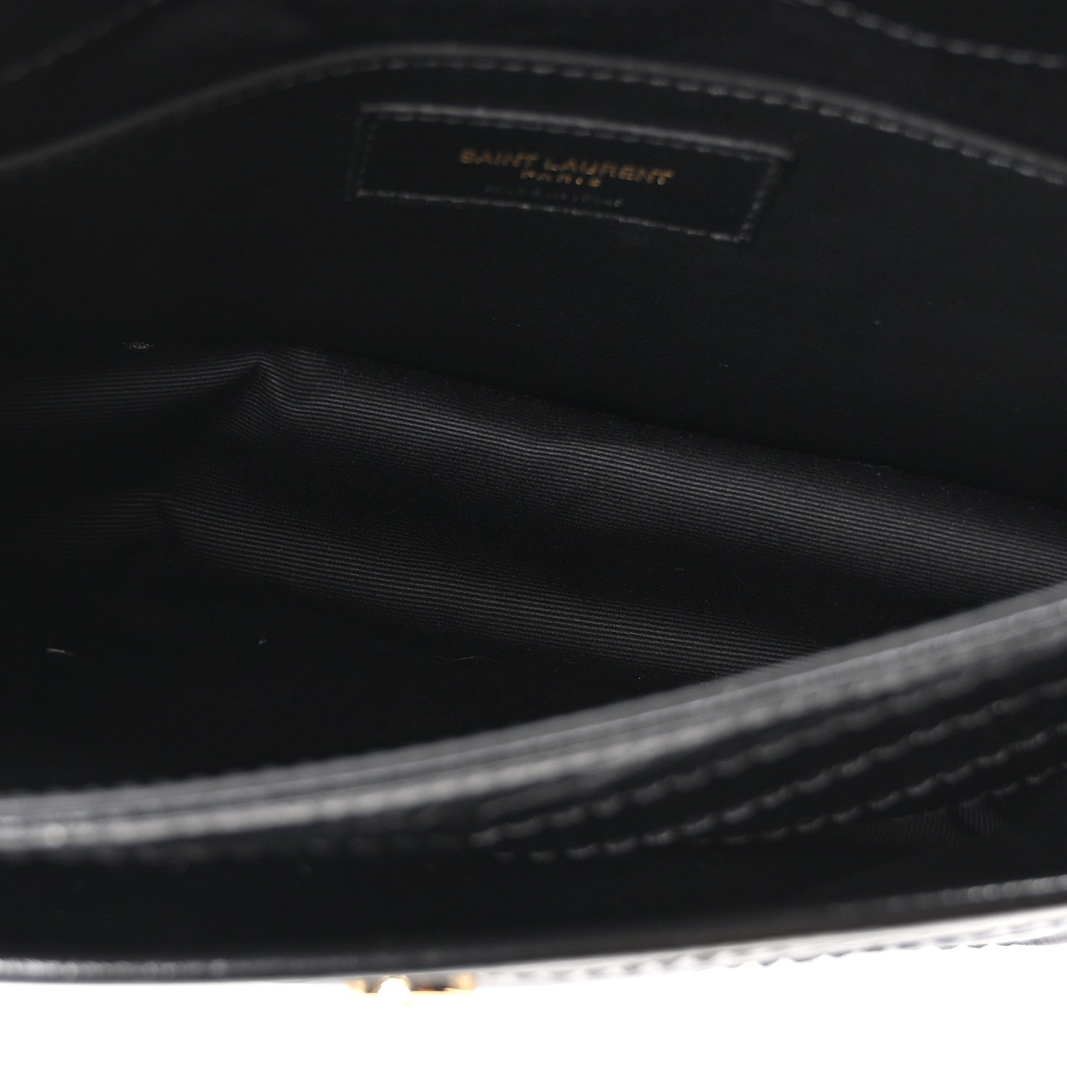 Saint Laurent Crinkled Calfskin Matelasse Monogram Baby Niki Chain Satchel Black 5 of 12