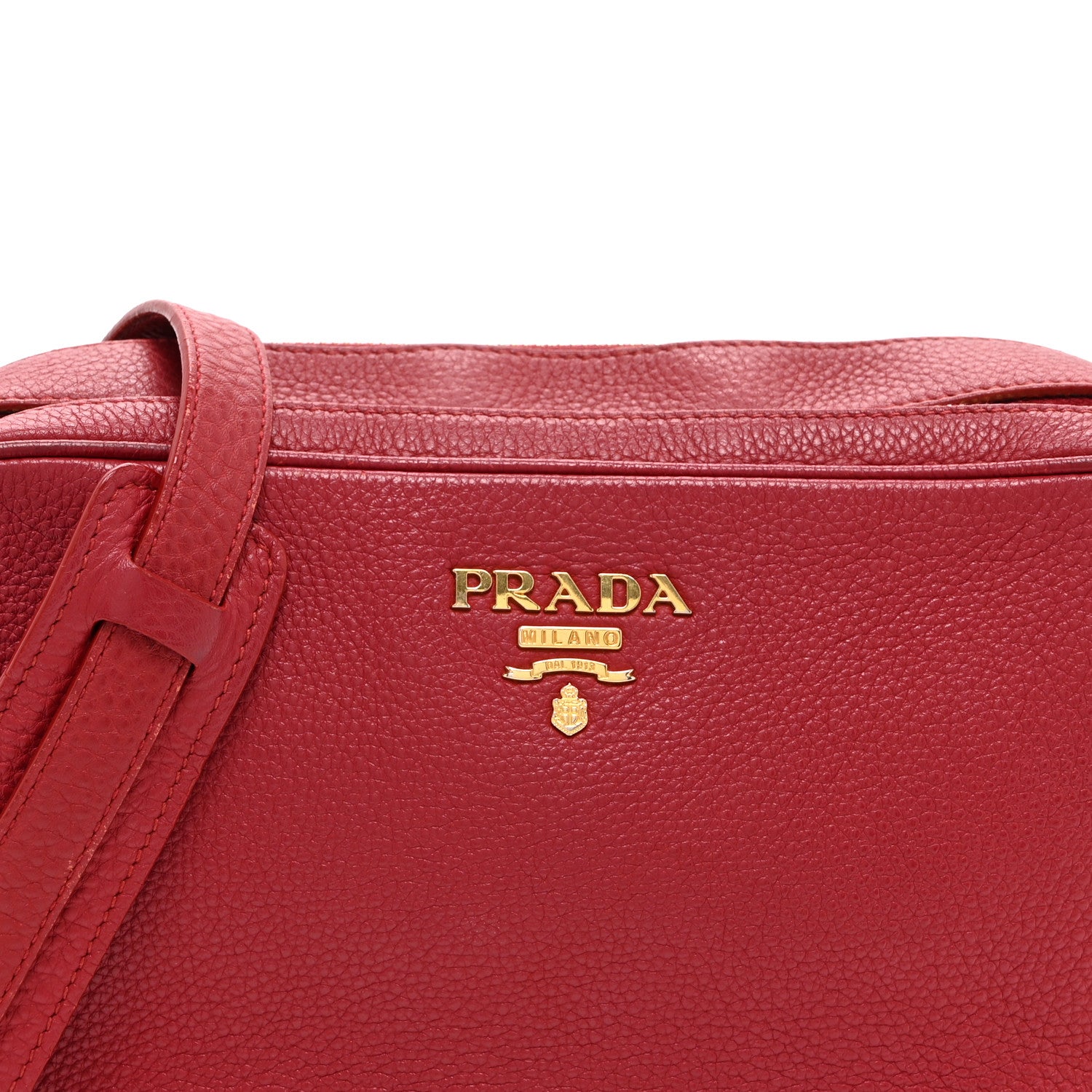 Prada Vitello Phenix Camera Bag Rosso 1803043 – FASHIONPHILE