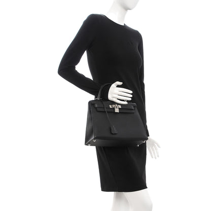 Hermes Epsom Kelly Sellier 28 Black 3 of 36