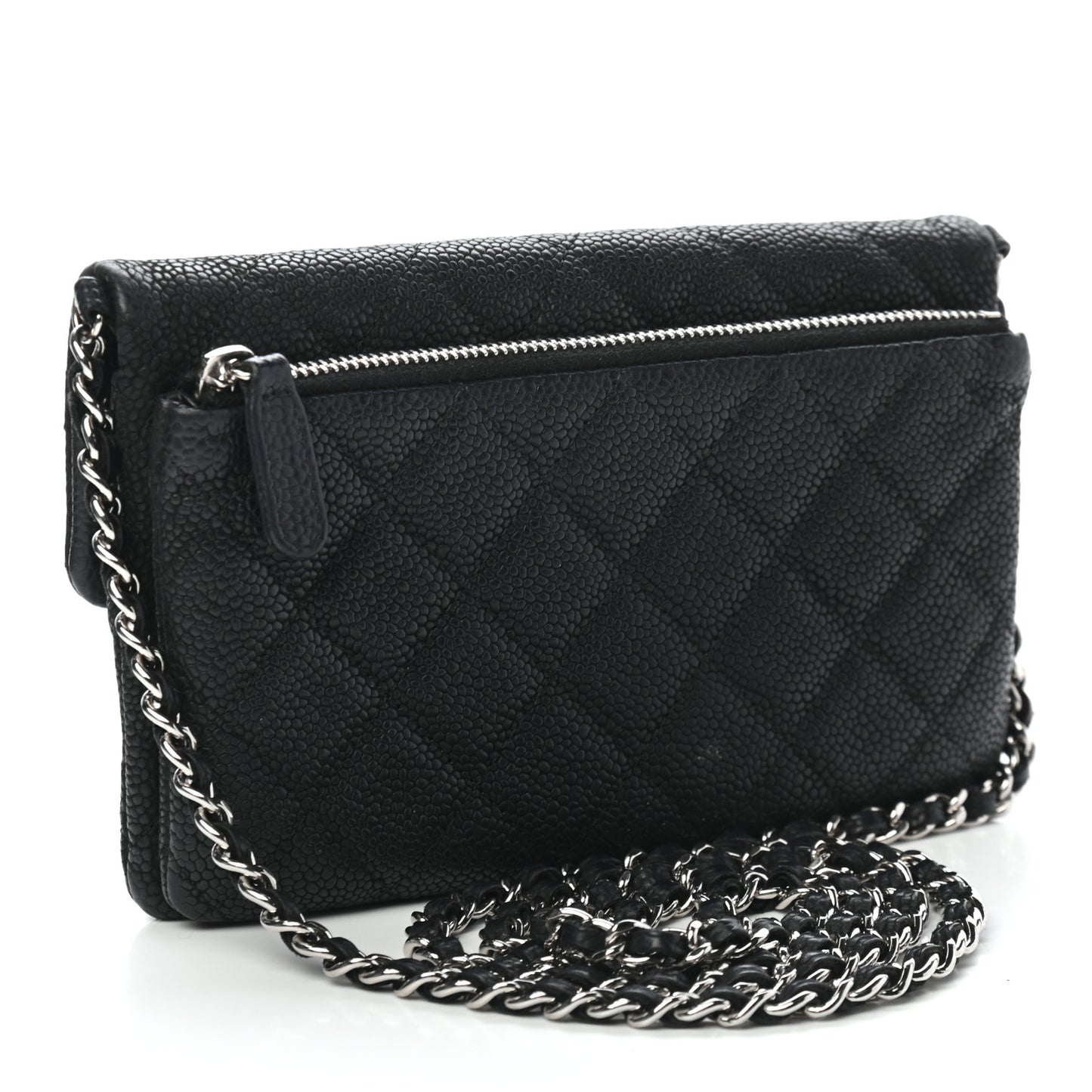 Caviar Quilted Crossbody Bag Black