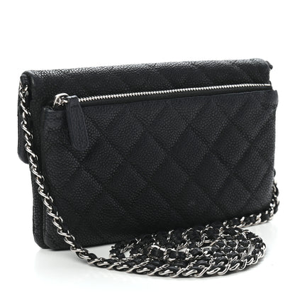 Chanel Caviar Quilted Crossbody Bag Black 2 of 8