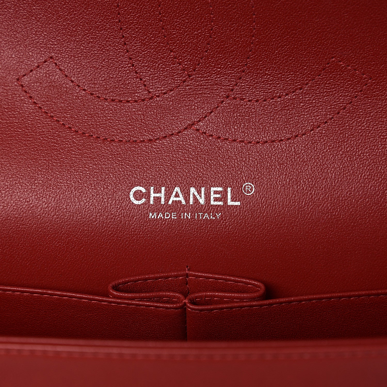 Chanel Lambskin Quilted Jumbo Double Flap Red 5 of 10
