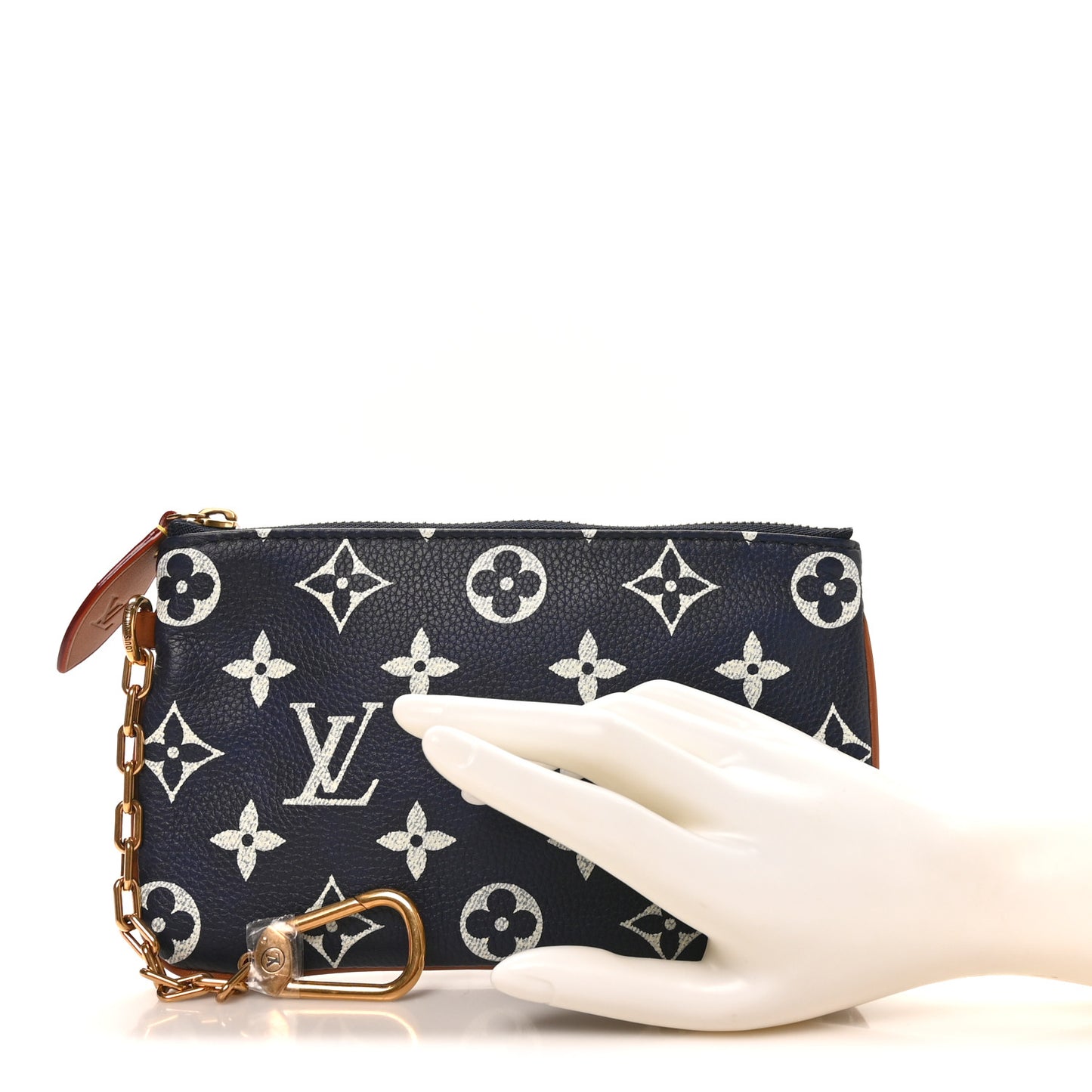 Calfskin Monogram Speedy P9 Bandouliere 30 Pochette Indigo