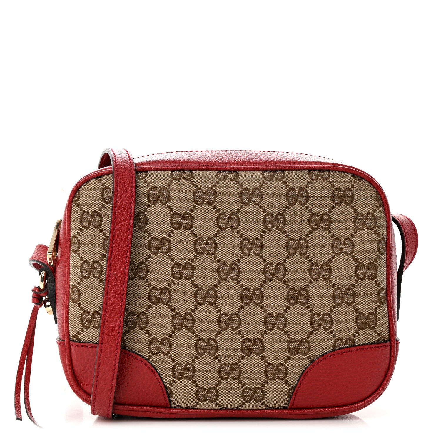 Gucci Monogram Mini Bree Messenger Bag Red 1 of 14
