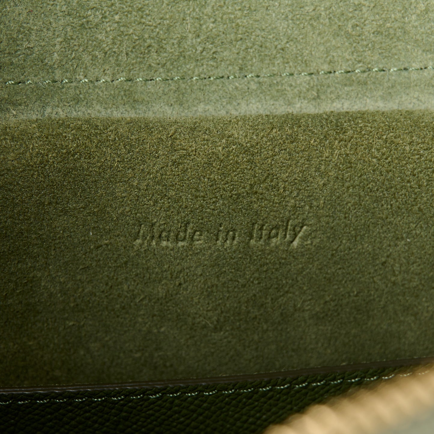 Grained Calfskin Micro Belt Bag Light Khaki