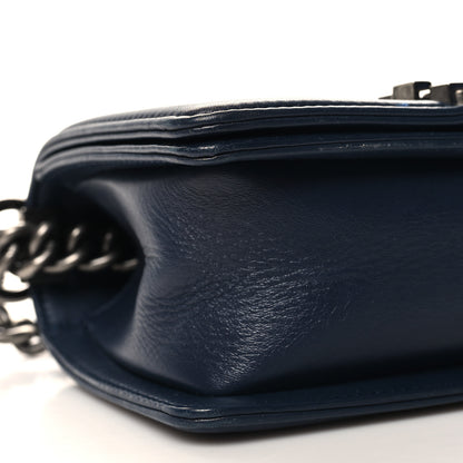 Chanel Calfskin Ombre Faded Quilted Small Boy Flap Blue 9 of 11