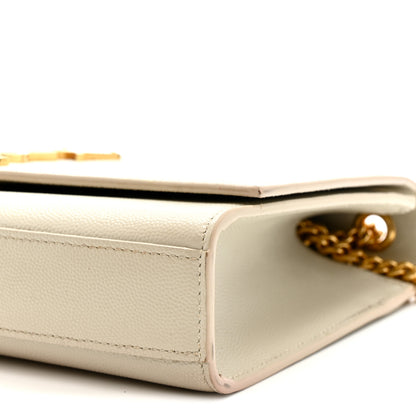 Saint Laurent Grain De Poudre Medium Classic Monogram Kate Satchel Crema Soft 10 of 14