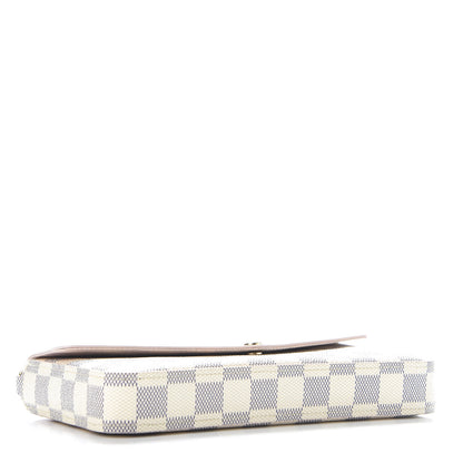 Louis Vuitton Damier Azur Calfskin Pochette Felicie Eau de Rose 3 of 9