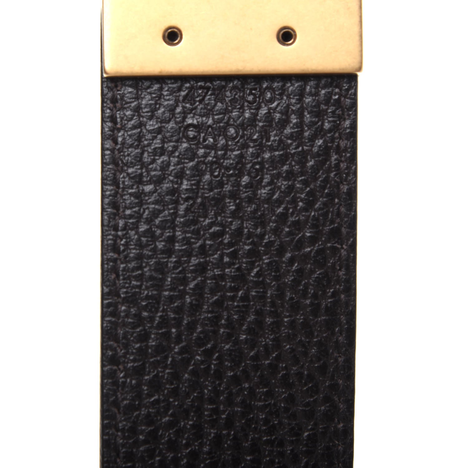 Gucci Calfskin Double G Reversible 37mm Belt 90 36 Black Cocoa 3 of 6