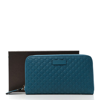 Gucci Microguccissima Zip Around Wallet Deep Cobalt 8 of 8