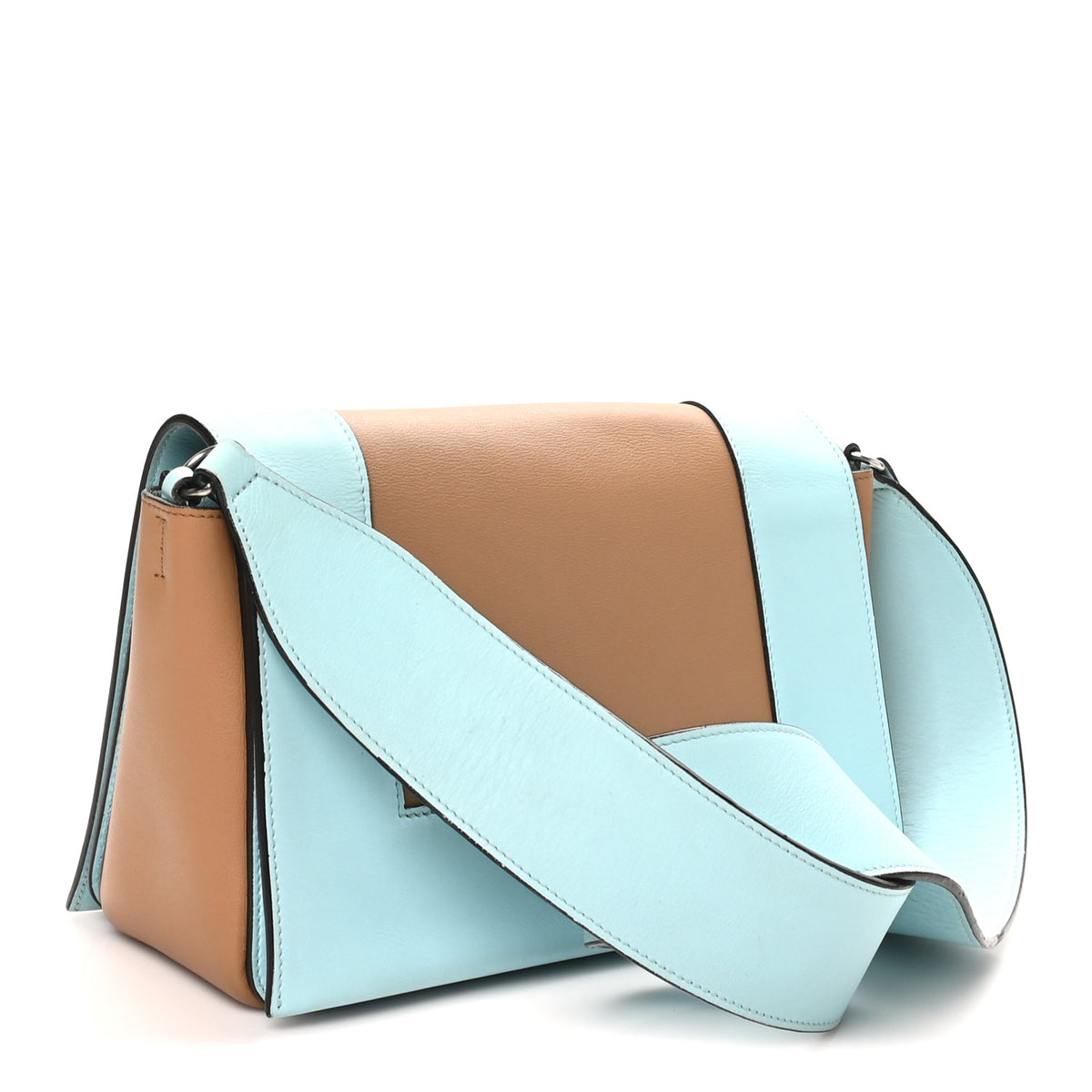 Shiny Smooth Calfskin Medium Frame Shoulder Bag