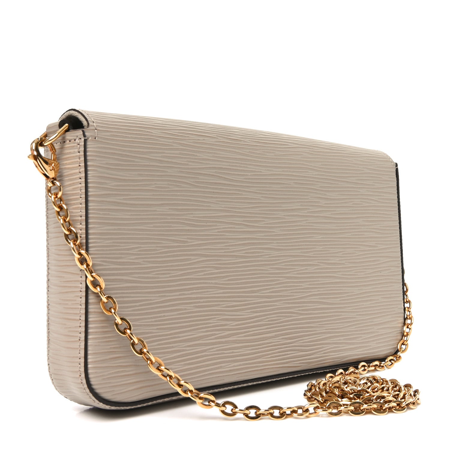 Louis Vuitton Epi Felicie Pochette Chain Wallet Galet 4 of 9