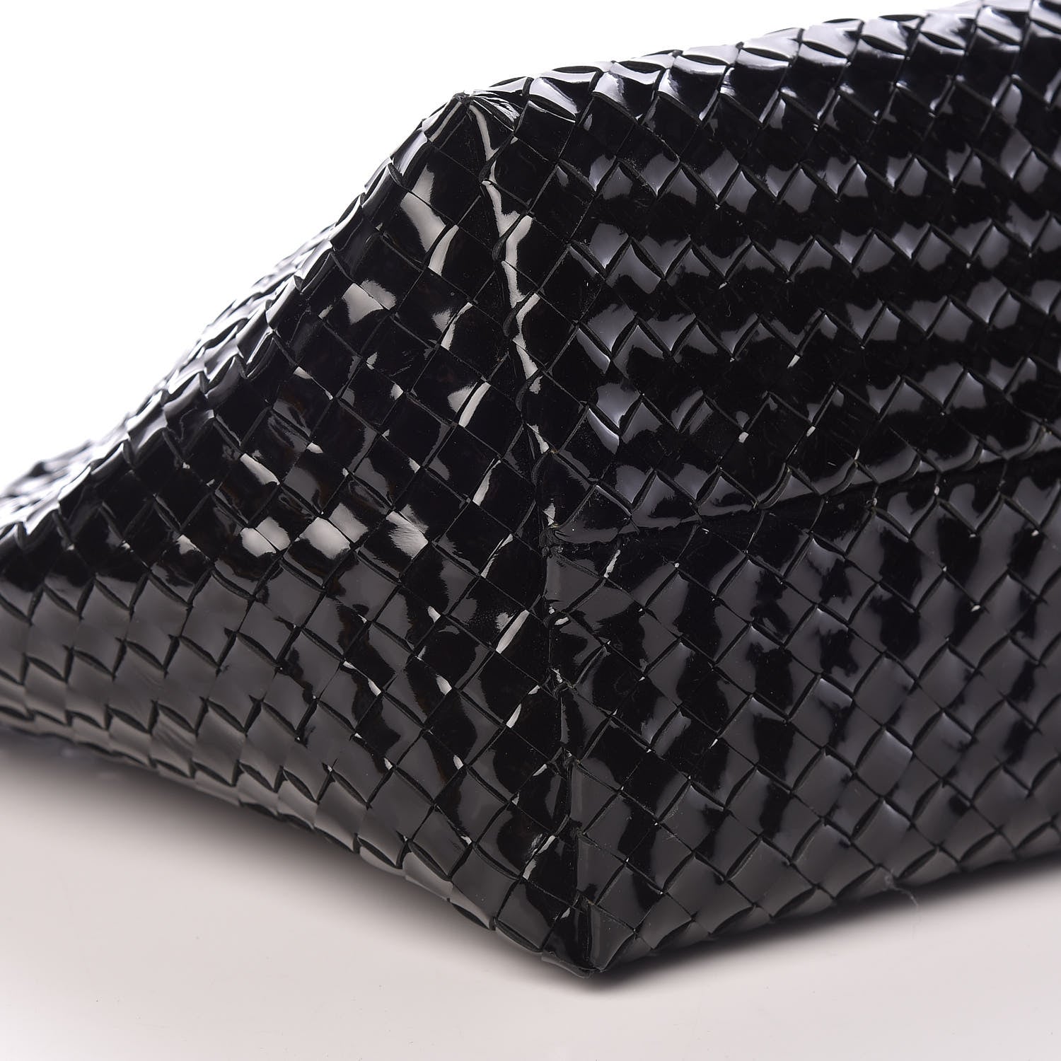 Bottega Veneta Spazzolato Nappa Intrecciato Medium Moon Cabat Black 9 of 14