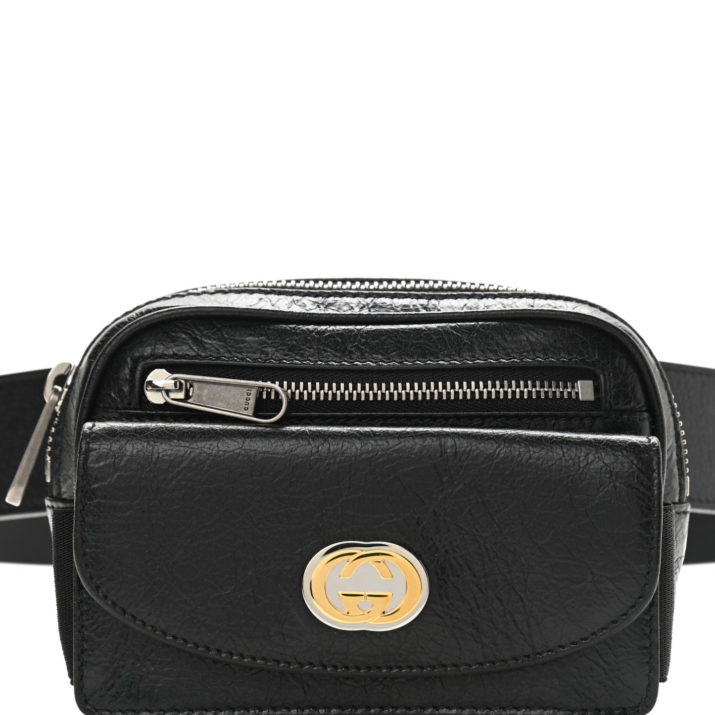 Fluffy Calfskin Mini Morpheus Belt Bag 80 32 Black