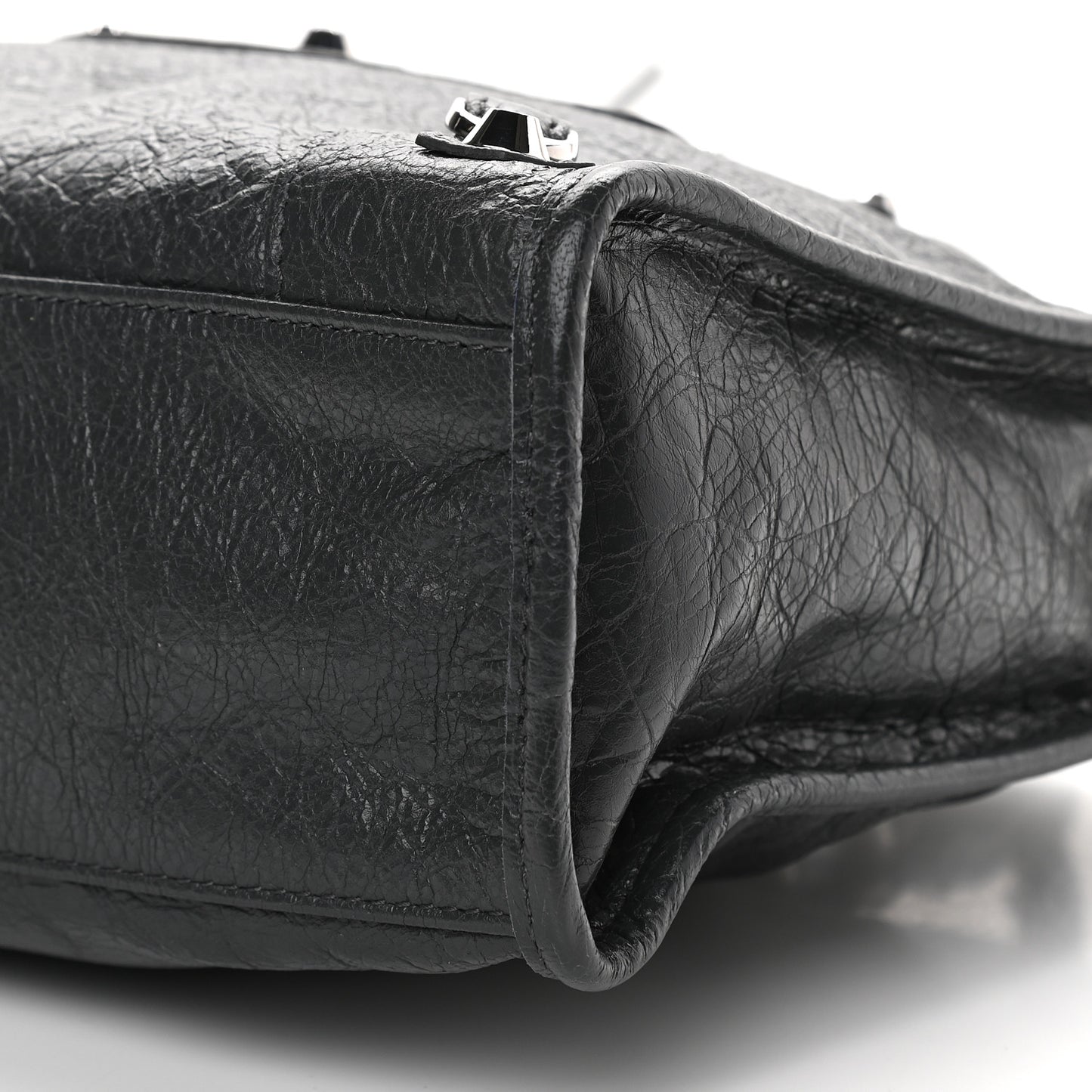 Agneau Classic Silver Hardware S City Gris Fossile
