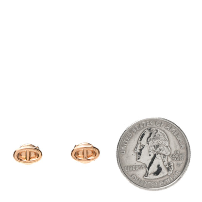 Hermes 18K Rose Gold TPM Farandole Stud Earrings 2 of 5