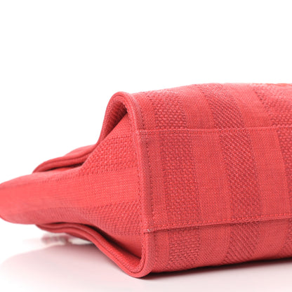 Chanel Mixed Fibers Striped Small Deauville Tote Red 8 of 10