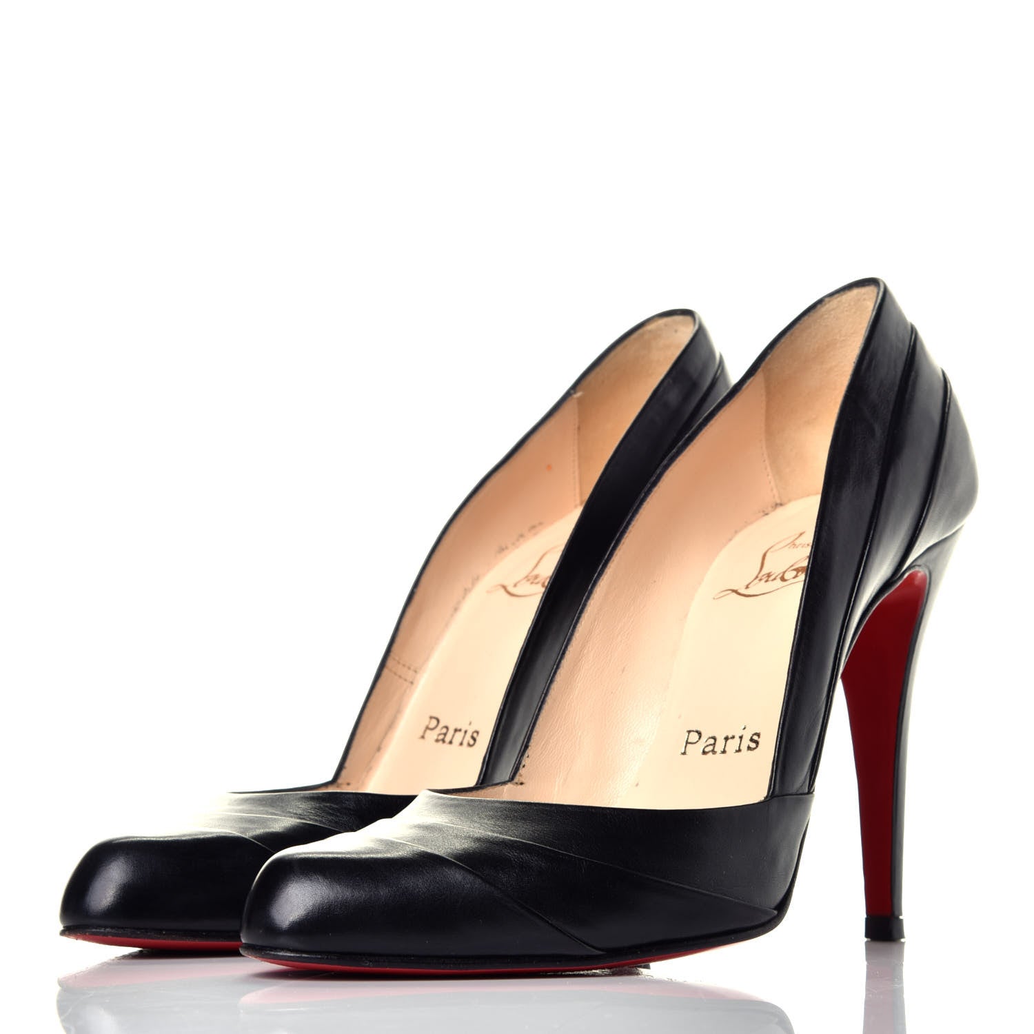 Christian Louboutin Calfskin Insectika 100 Pumps 38 Black 3 of 9