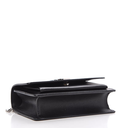 Saint Laurent Calfskin Monogram Sunset Chain Wallet Black 5 of 10