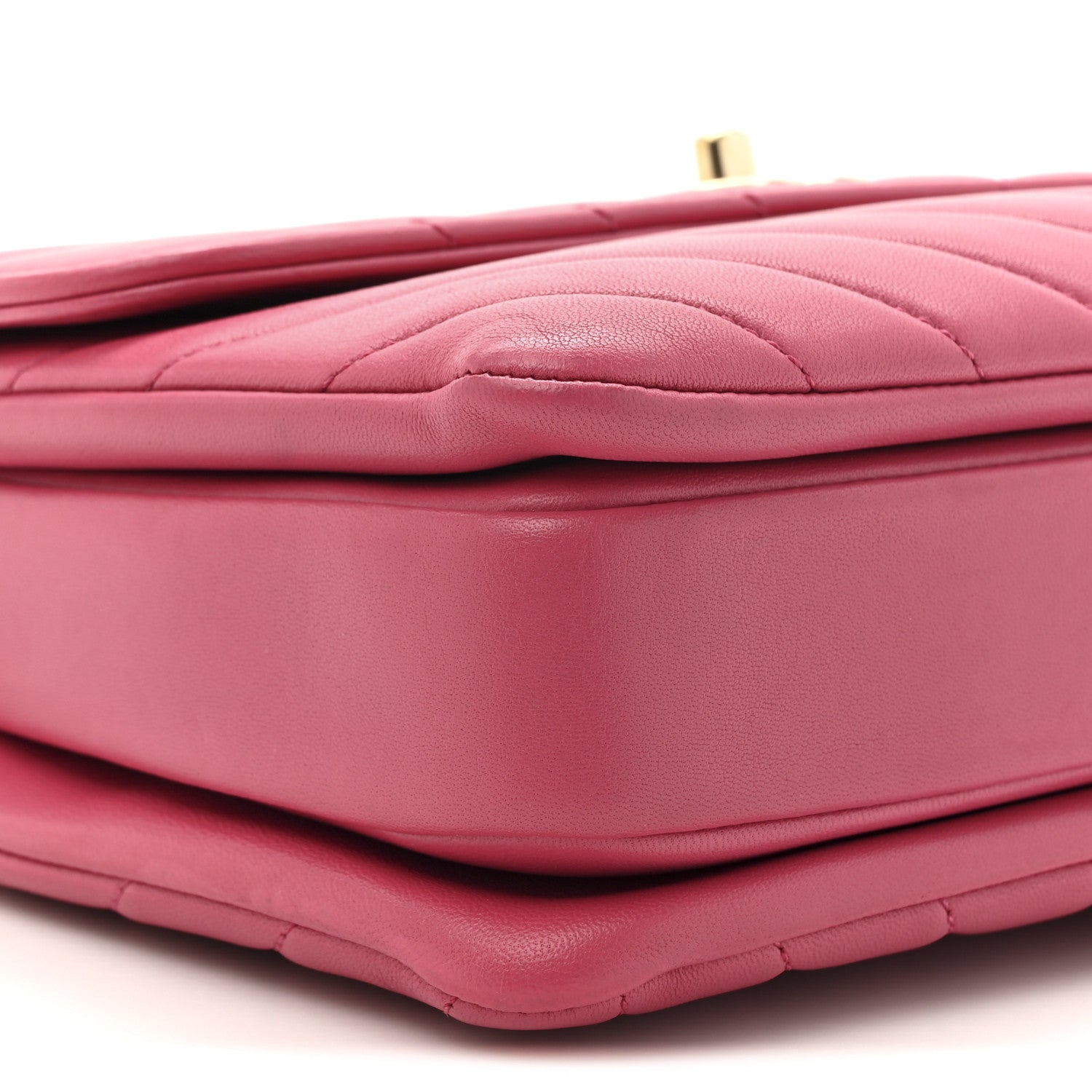 Chanel Lambskin Chevron Quilted Small Trendy CC Dual Handle Flap Bag Pink 11 of 11