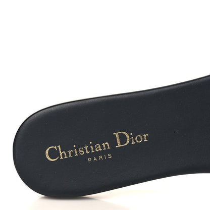 Christian Dior Canvas Embroidered Dway Mules Slide Sandals 41 Deep Blue 7 of 9