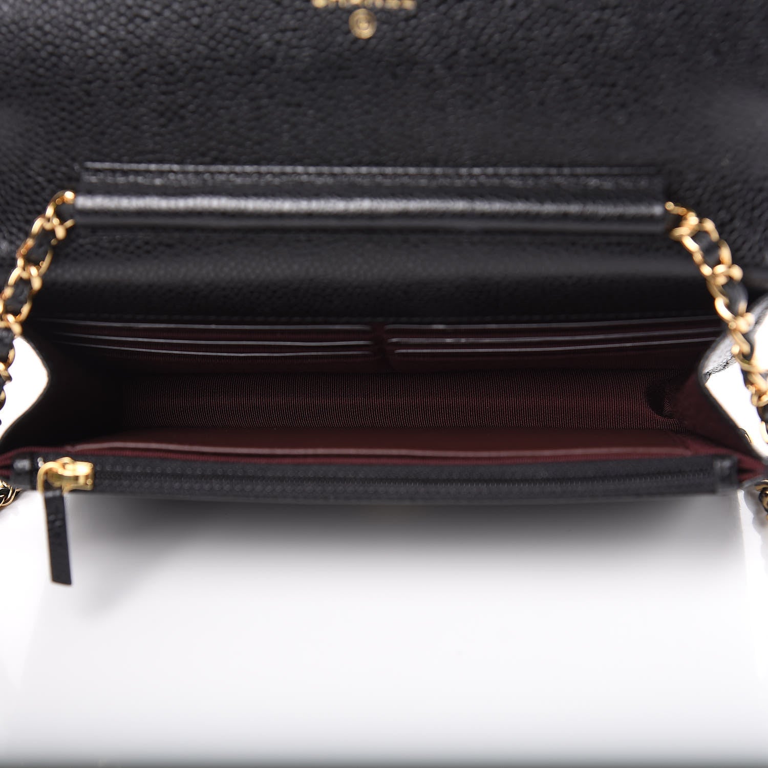 Chanel Caviar Quilted Wallet On Chain WOC Black 5 of 10