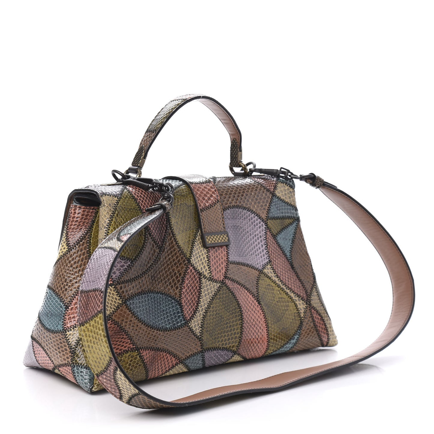 Ayers Patchwork Medium Piazza Bag Multicolor