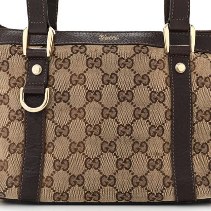 Gucci Monogram Small Abbey Tote Dark Brown 8 of 11