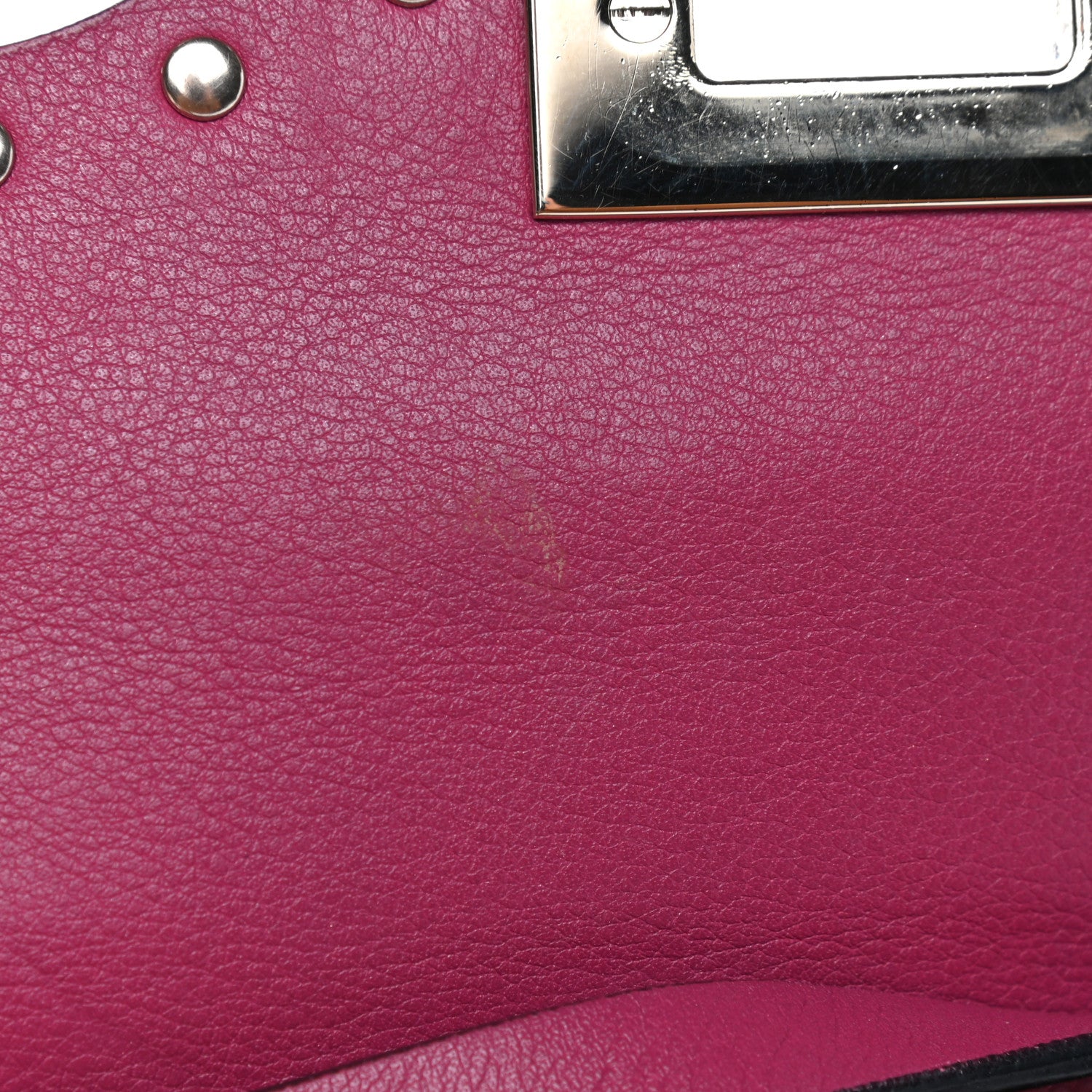 Valentino Garavani Vitello Medium Rockstud Flip Lock Crossbody Bag Deep Cyclamin 9 of 10
