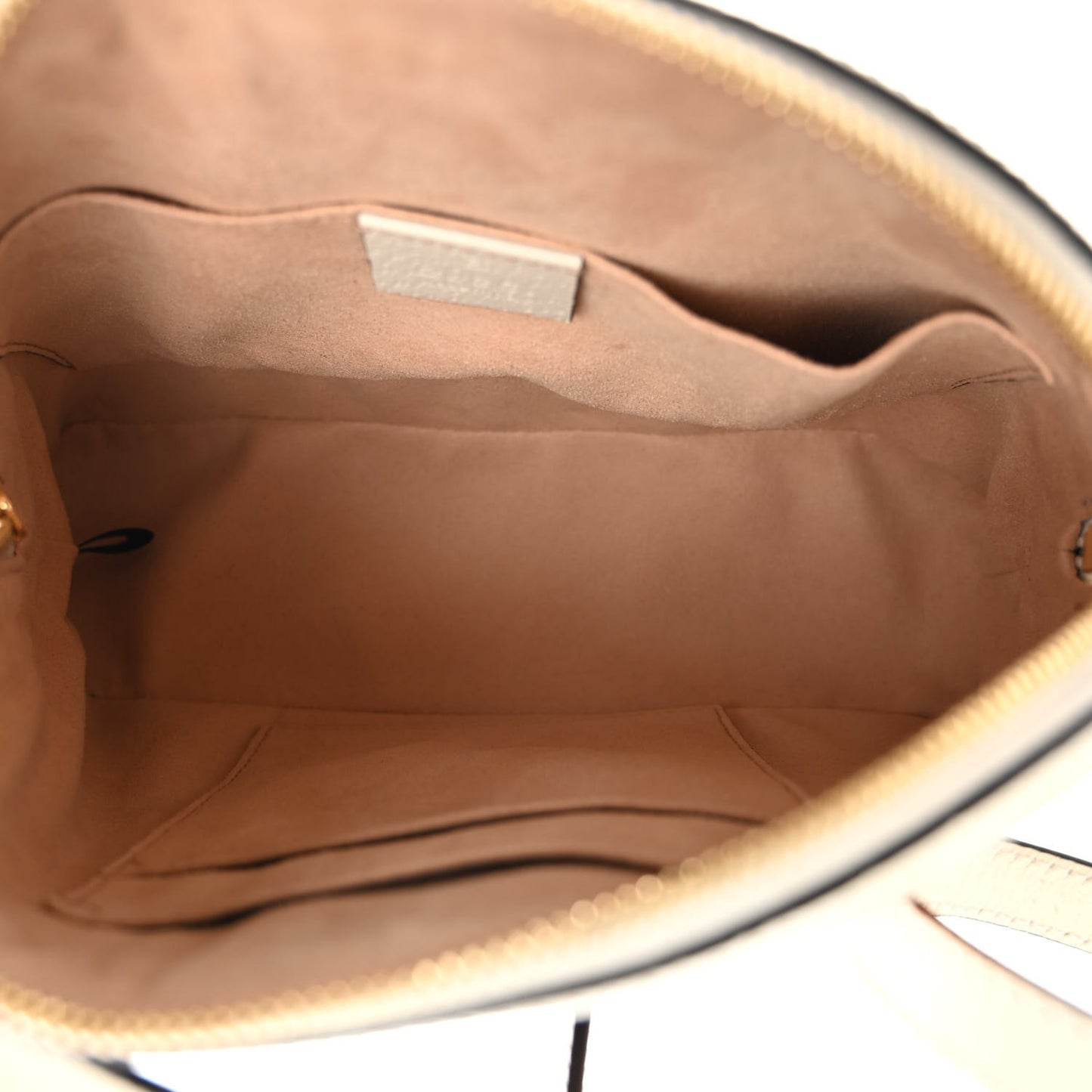 GG Supreme Monogram Flora Web GG Small Ophidia Dome Shoulder Bag White