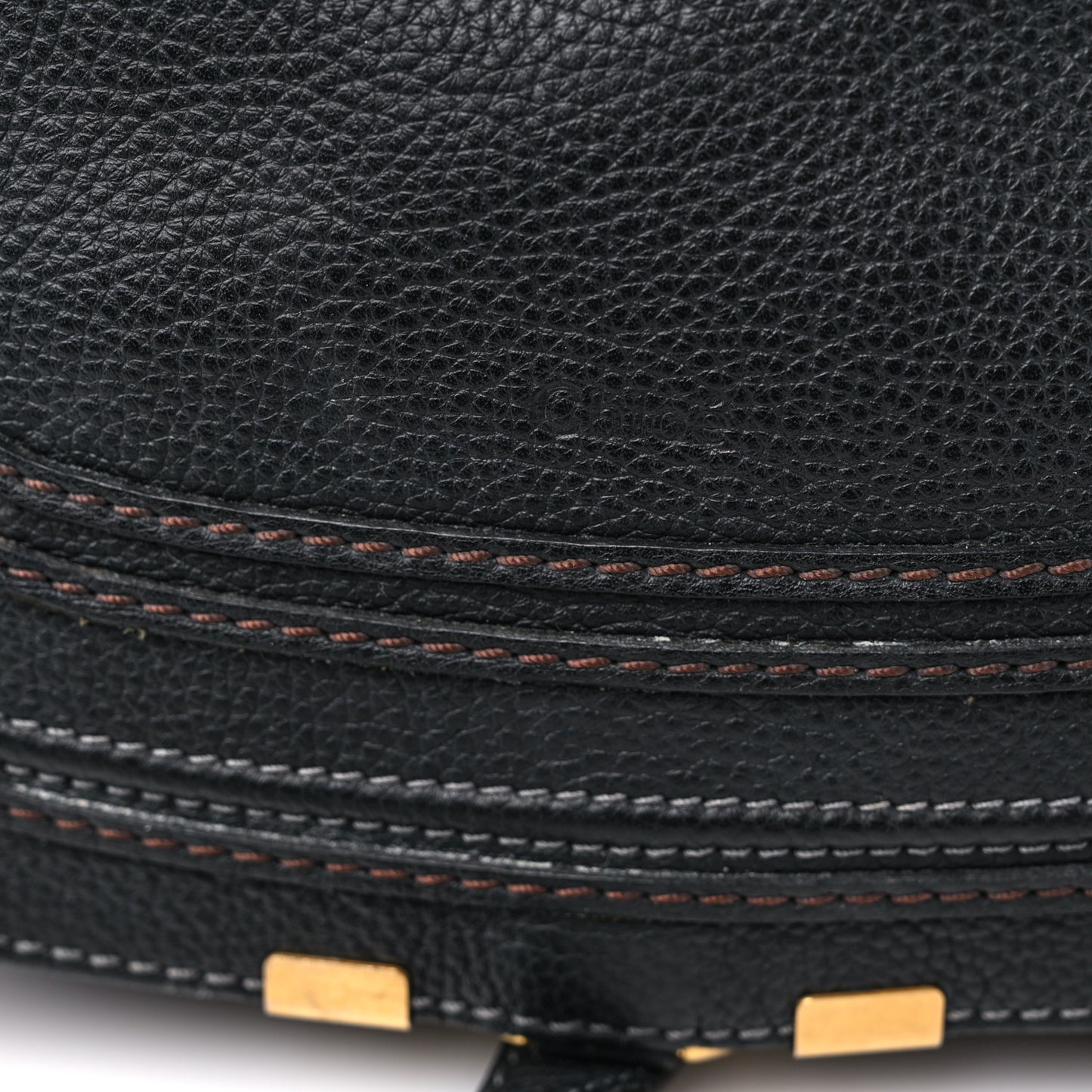 Calfskin Small Marcie Satchel Black