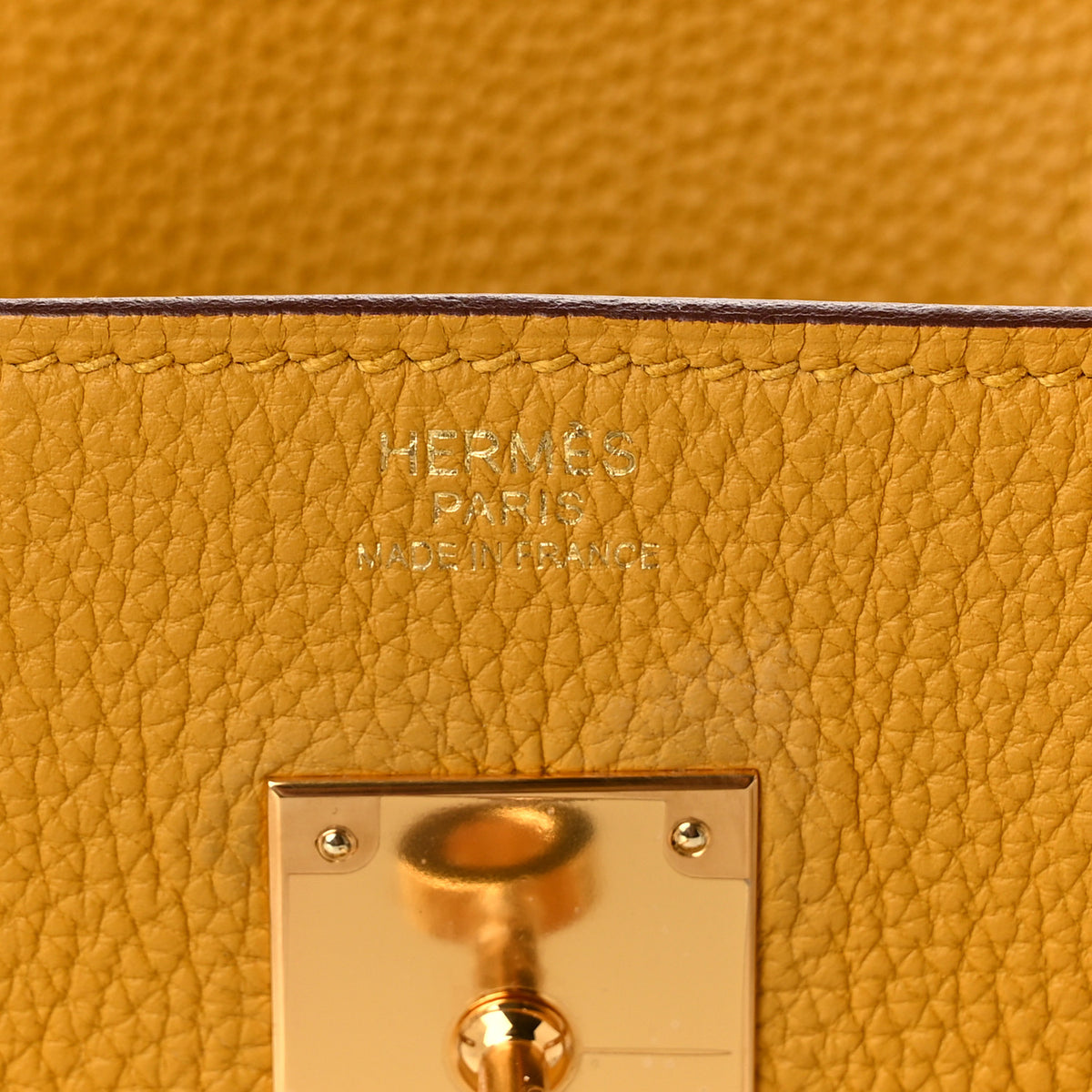 Hermes Togo BIRKIN 30 Jaune Ambre 6 of 10