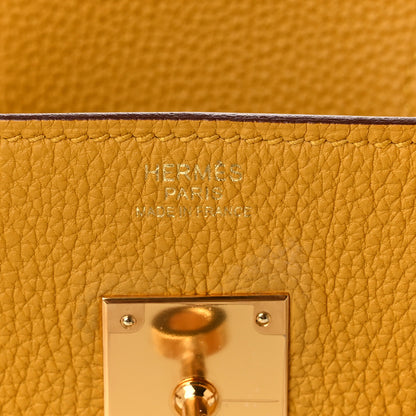 Hermes Togo BIRKIN 30 Jaune Ambre 6 of 10