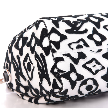 Louis Vuitton X UF Tufted Monogram Speedy Bandouliere 25 White Black 7 of 11