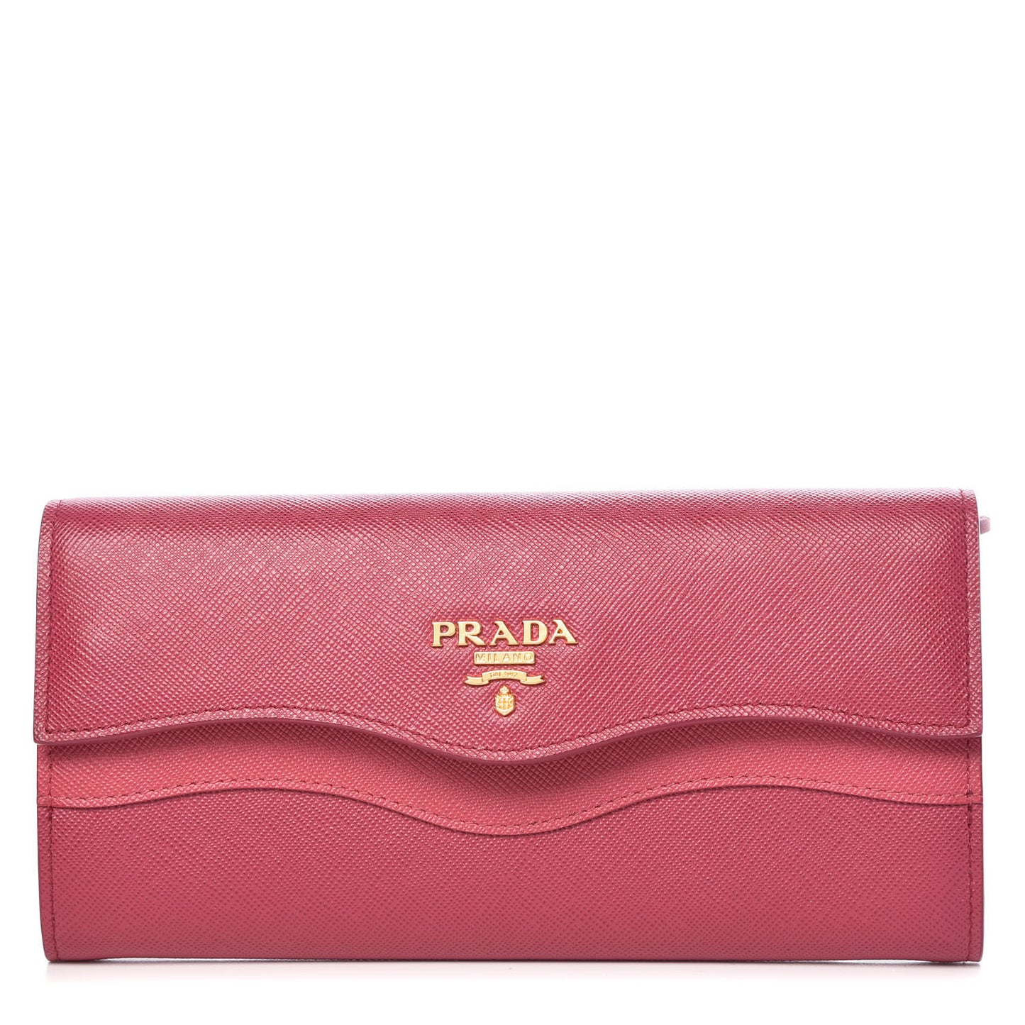 Saffiano Wave Continental Flap Wallet Ibisco Peonia