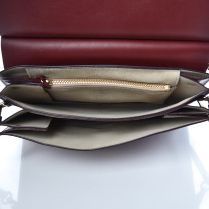Chloe Calfskin Suede Medium Faye Shoulder Bag Plum Purple 5 of 10