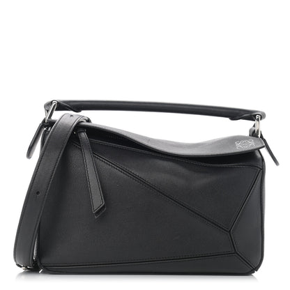 Loewe Calfskin Small Puzzle Bag Black 1 of 14