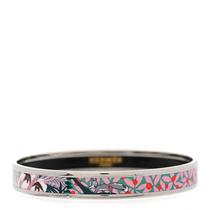 Hermes Enamel Dans un Jardin Anglais Printed Bracelet 65 1 of 6