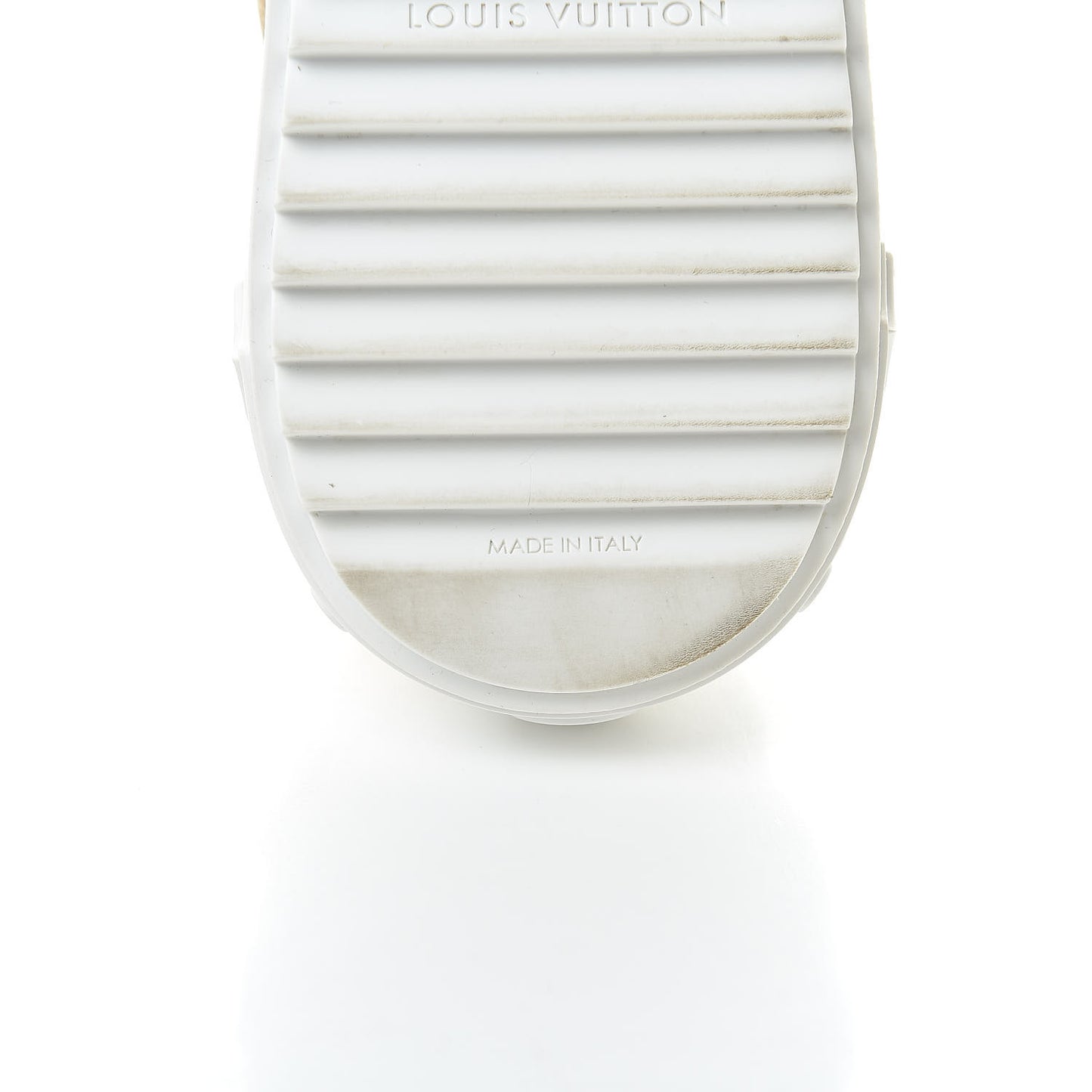 Monogram Giant Time Out Sneakers 37.5 Kaki White Beige