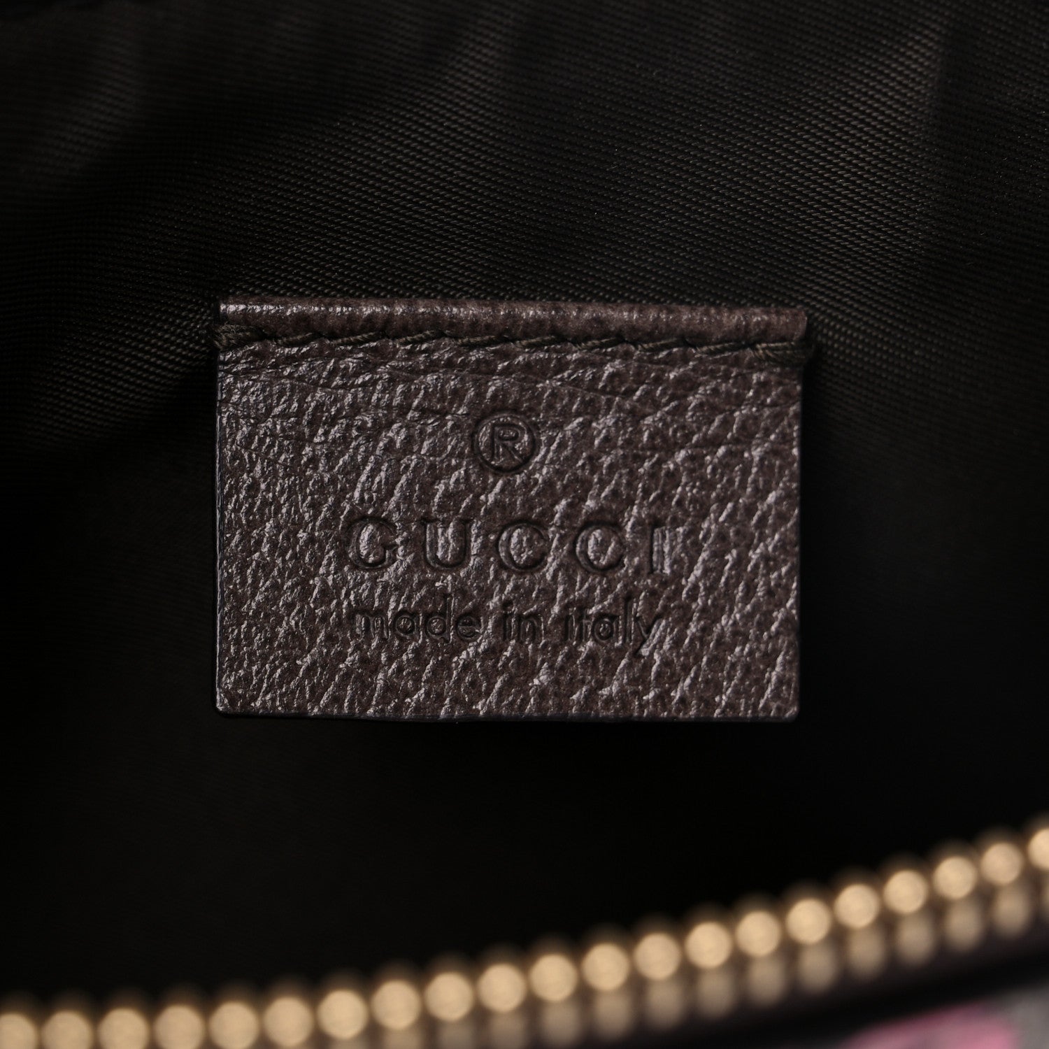 Gucci GG Supreme Monogram Bengal Zip Pouch Beige New Acero Crop Pink 7 of 8