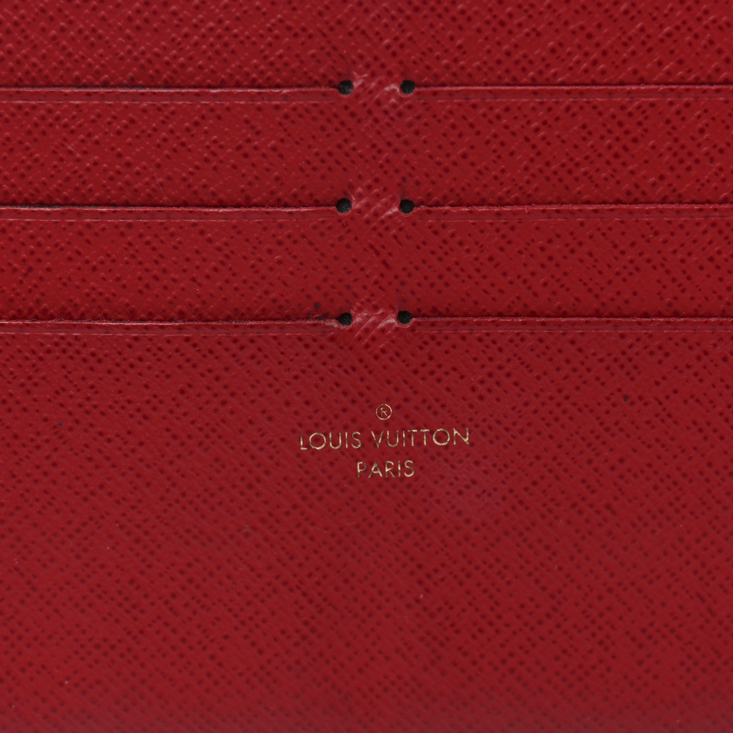 Louis Vuitton Calfskin Felicie Card Holder Insert Cherry 6 of 6