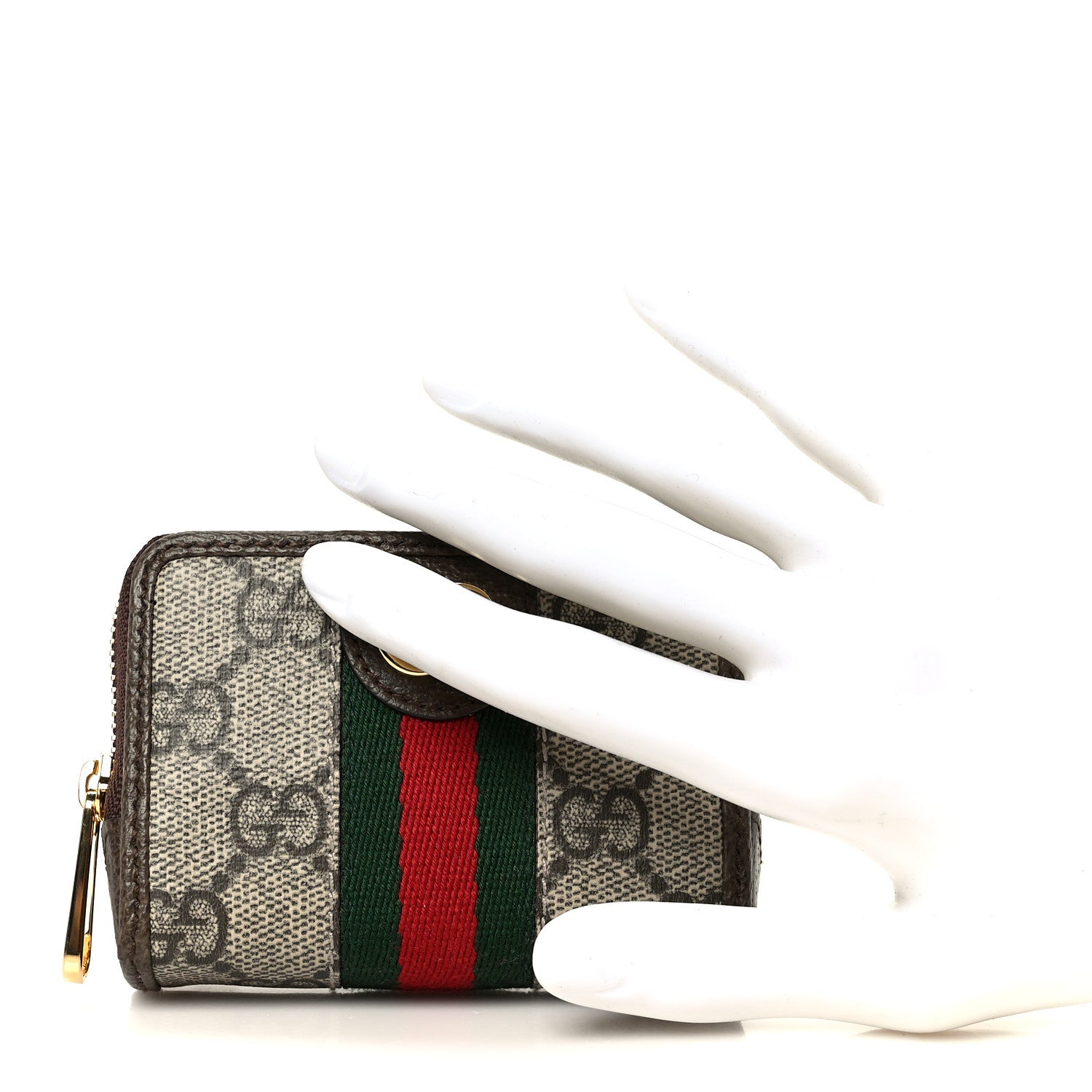 Gucci GG Supreme Monogram Web Ophidia Playing Card Case Beige New Acero 2 of 10