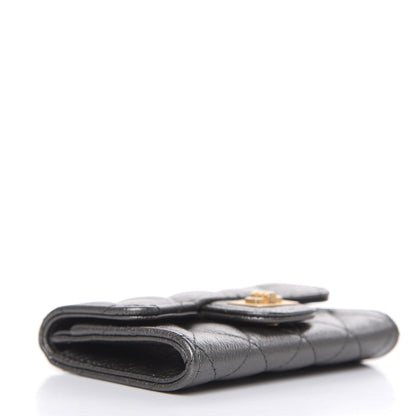 Chanel Metallic Calfskin Quilted Reissue Flap Card Holder Grey 4 of 9