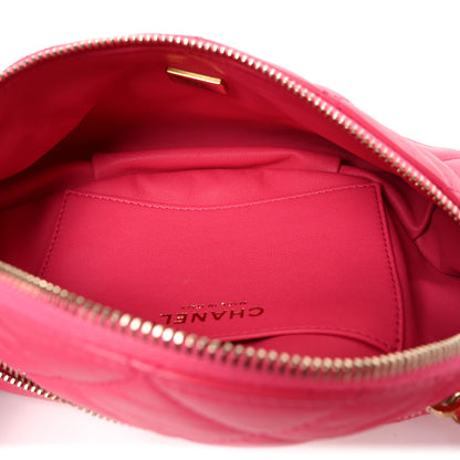 Chanel Lambskin Quilted Waist Bag Fanny Pack Pink 5 of 10