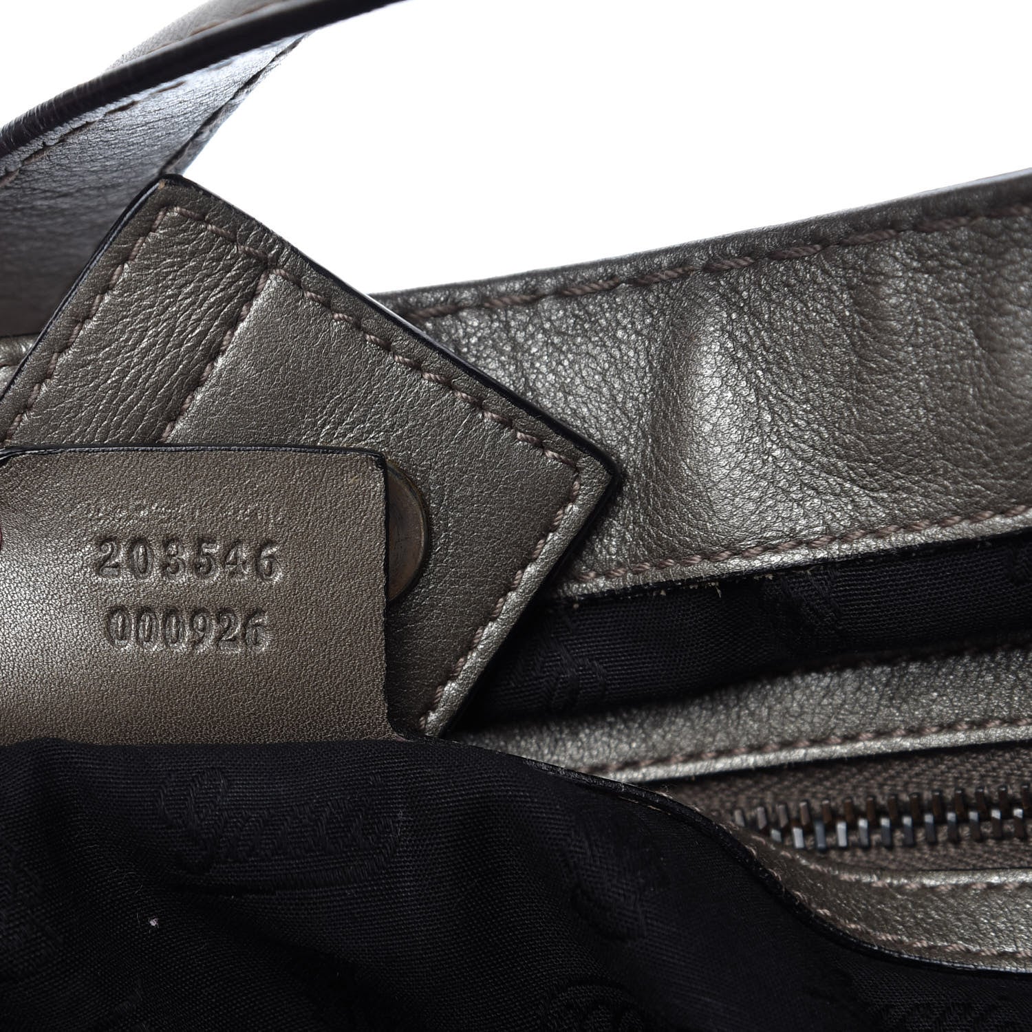 Gucci Guccissima Medium Jockey Tote Grey 9 of 10