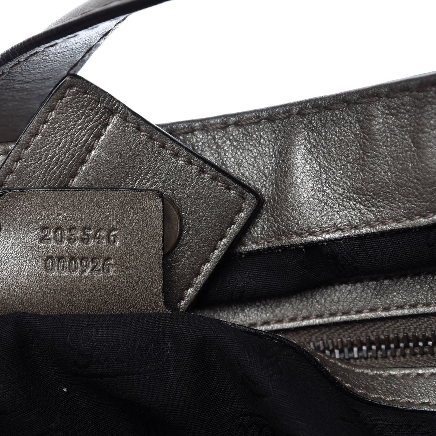 Guccissima Medium Jockey Tote Grey